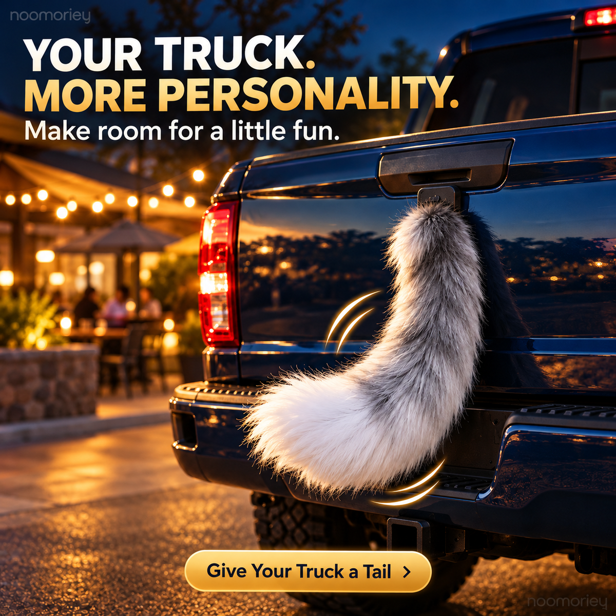 🔥Wagging Truck Tail🛻 – Fluffy Vehicle Decoration & Fun Gift for Truck Lovers 🎁