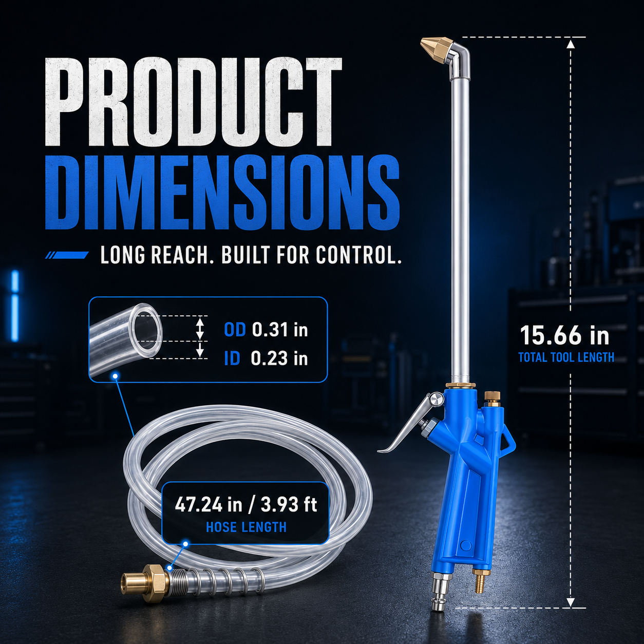2-in-1 Air & Water Cleaning Gun โ High-Pressure Dust Blower & Engine Cleaning Sprayer for Cars, Garages & Workshops