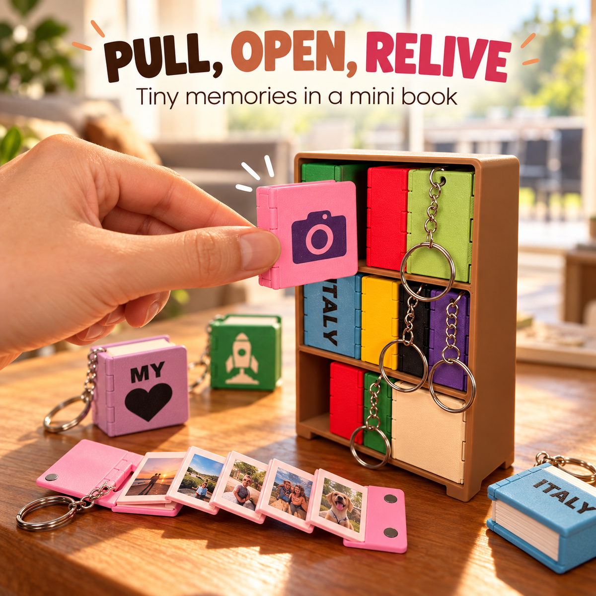 ๐ธ Personalized Mini Photo Book Keychain โ Carry Your Favorite Memories Everywhere