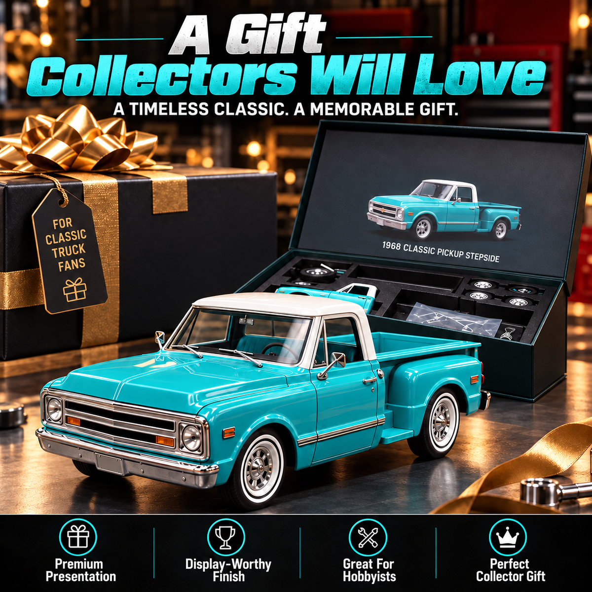 ๐ 50% OFF Model Kit โ Premium Classic Truck Gift for Collectors & Hobbyists ๐