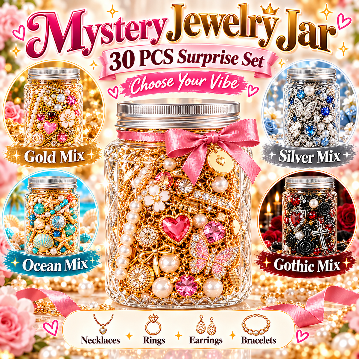 ๐ Jewelry Jar โ Curated Surprise Jewelry Based on Your Aesthetic