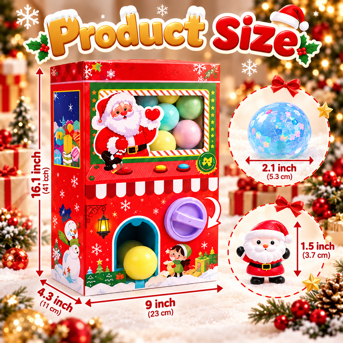 🎁 50% OFF Christmas Surprise Squishy Advent Calendar – Spin & Reveal 24 Cute Toys ✨