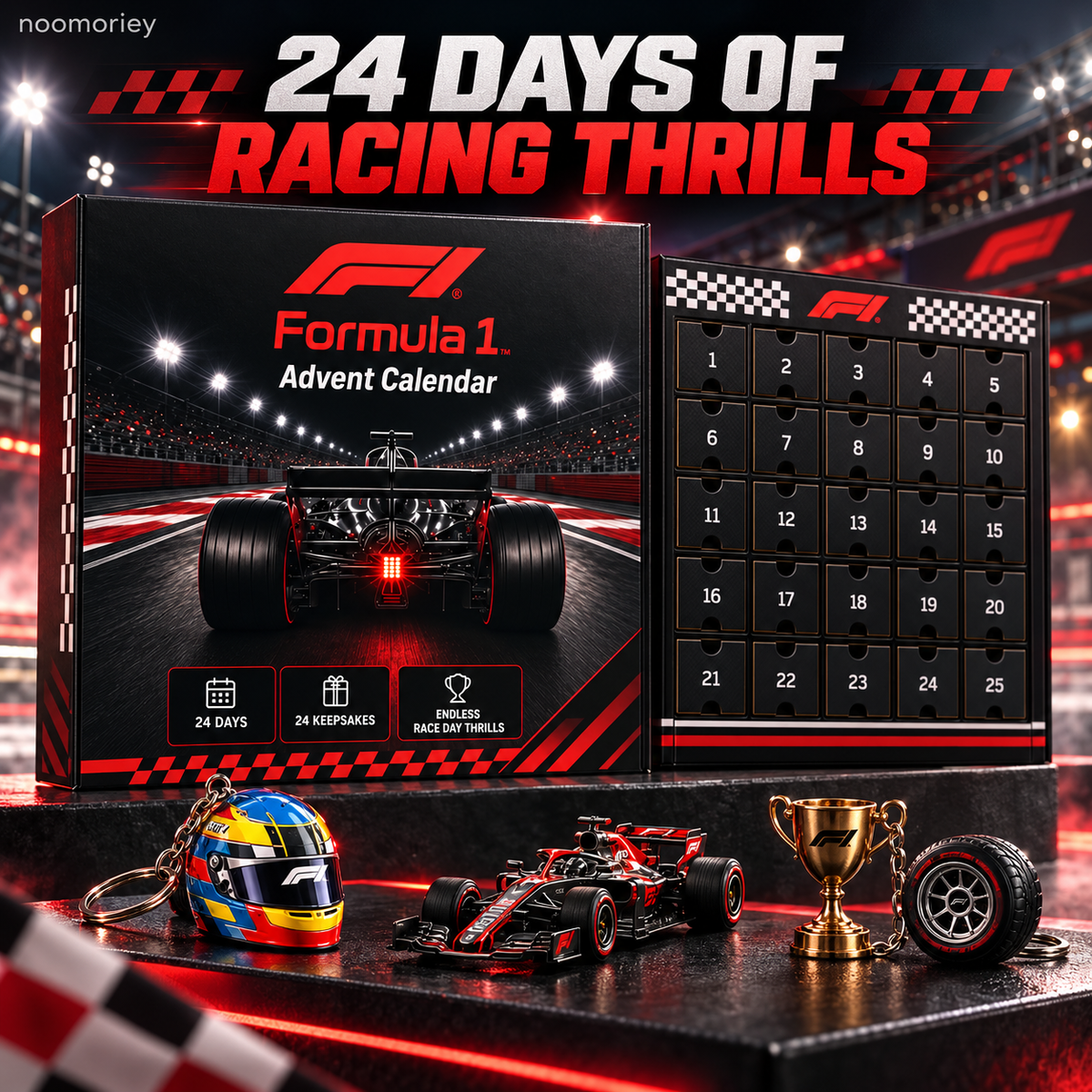 🏁 Formula 1 Advent Calendar | 24 Days of Racing Collectibles, Ditch Plain Chocolate This Holiday