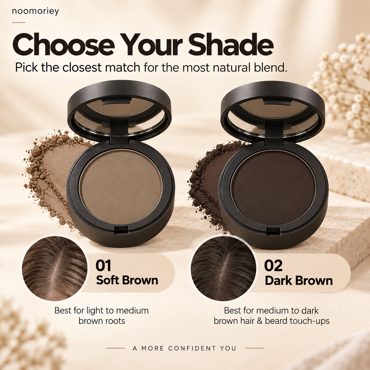 ✨ Multi-Use Waterproof Contour & Touch-Up Powder – Natural, Sweatproof & Long-Lasting