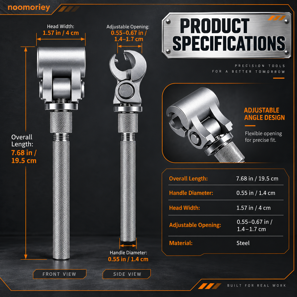 🔧 Adjustable Hinge Alignment Wrench – Precision Door & Cabinet Repair Tool