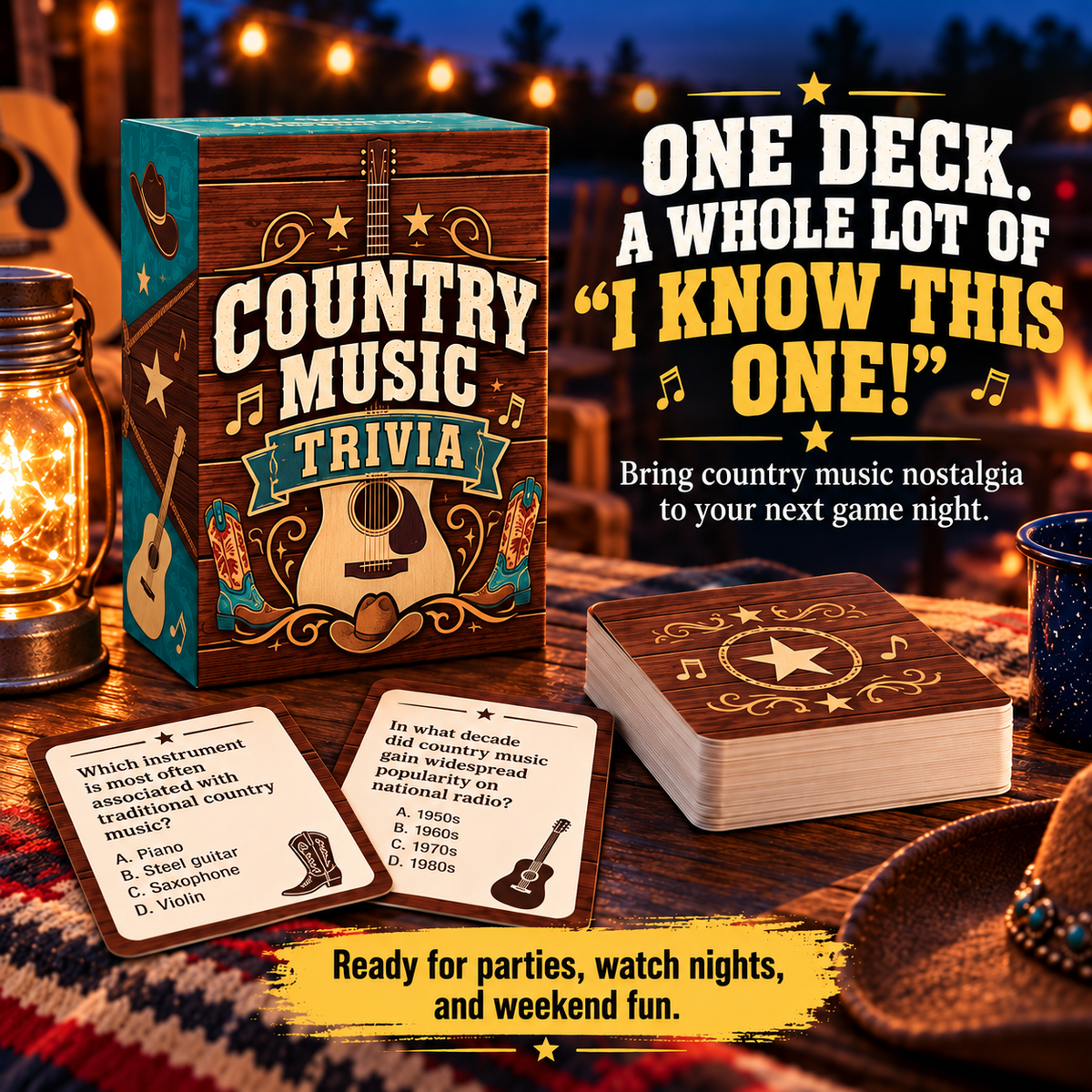 ๐ธ Country Music Trivia Game ๐ถ | 90s & 2000s Throwback Party Fun!
