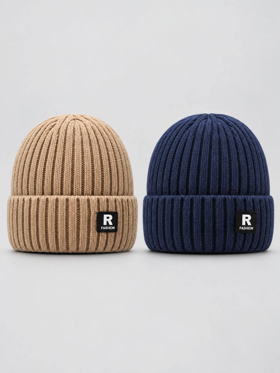 ❄️ Winter Style Deal – Men’s Thermal Knit Beanie 🧢 Thick Fleece-Lined Cuffed Hat for Cycling, Skiing & Outdoor Wear ✨