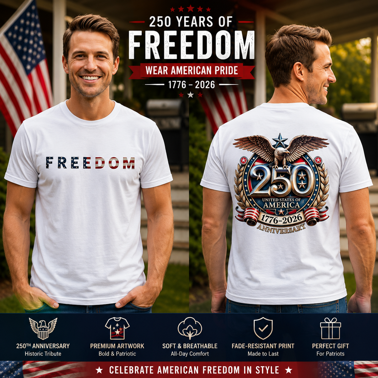 Freedom 250th Anniversary Shirt