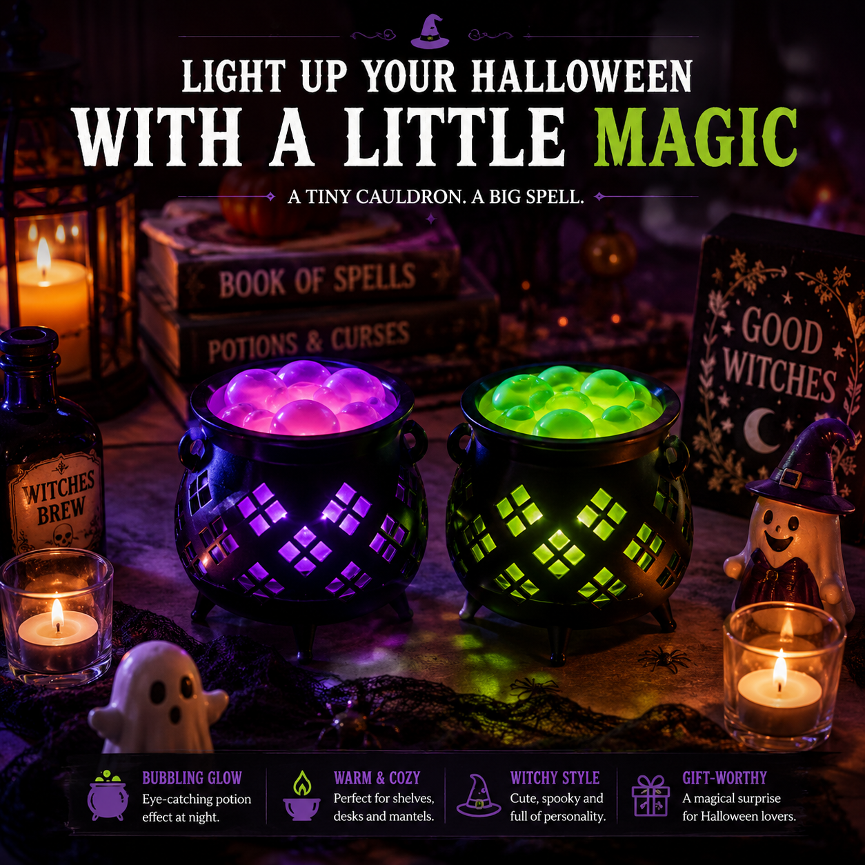 ๐งโโ๏ธ Glowing Potion Cauldron Light