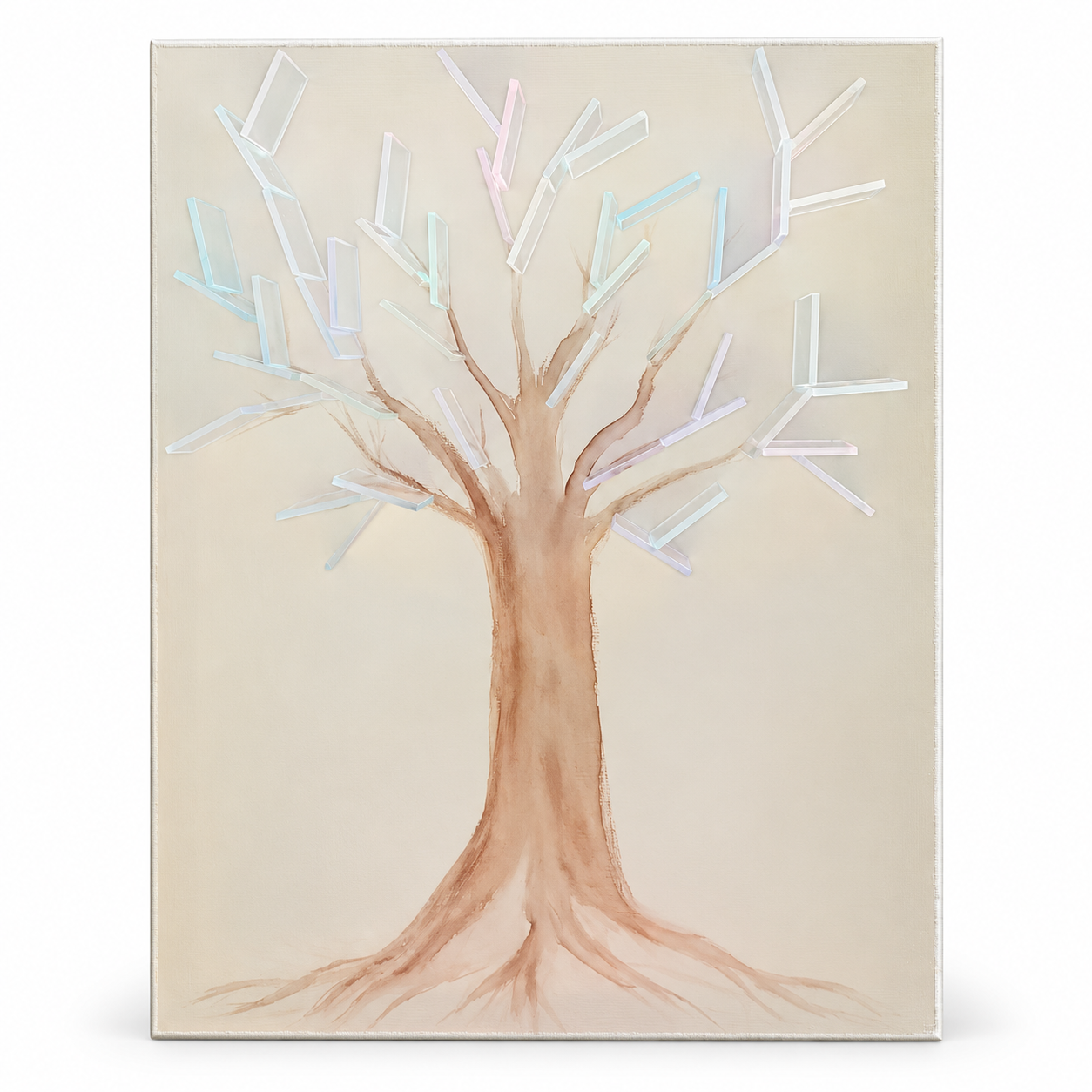 ๐ Prismatic Sun-Catcher Tree Wall Art โ 3D Iridescent Home Decor