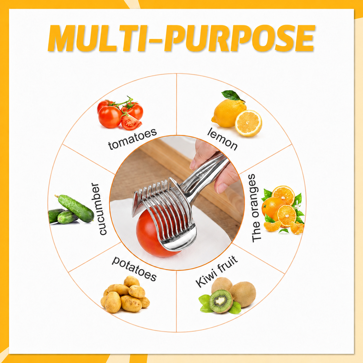 ๐ฅ 50% OFF TODAY โ 2-Pack Stainless Steel Kitchen Slicing Guide