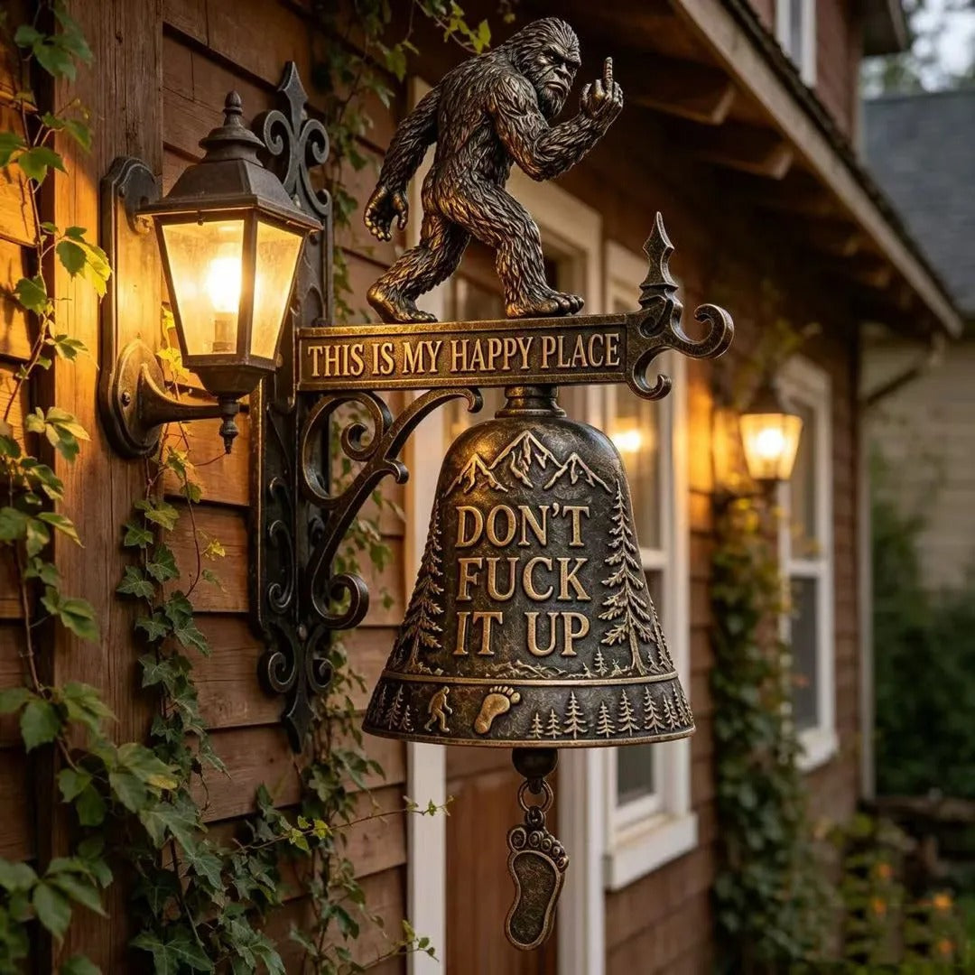๐ฅ 49% OFF Funny Wall Bell โ Rustic Sasquatch Doorbell Decor