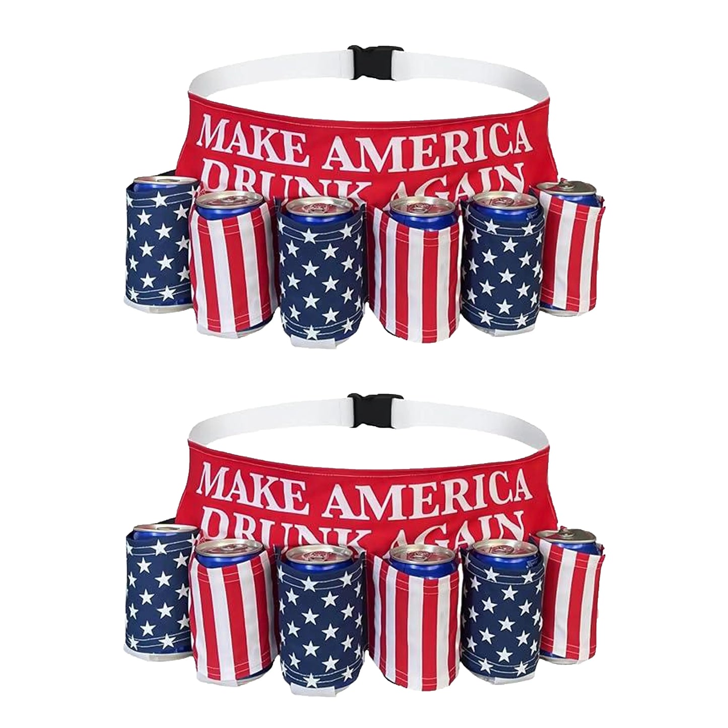 Patriotic USA Flag 6-Pack Drink Belt
