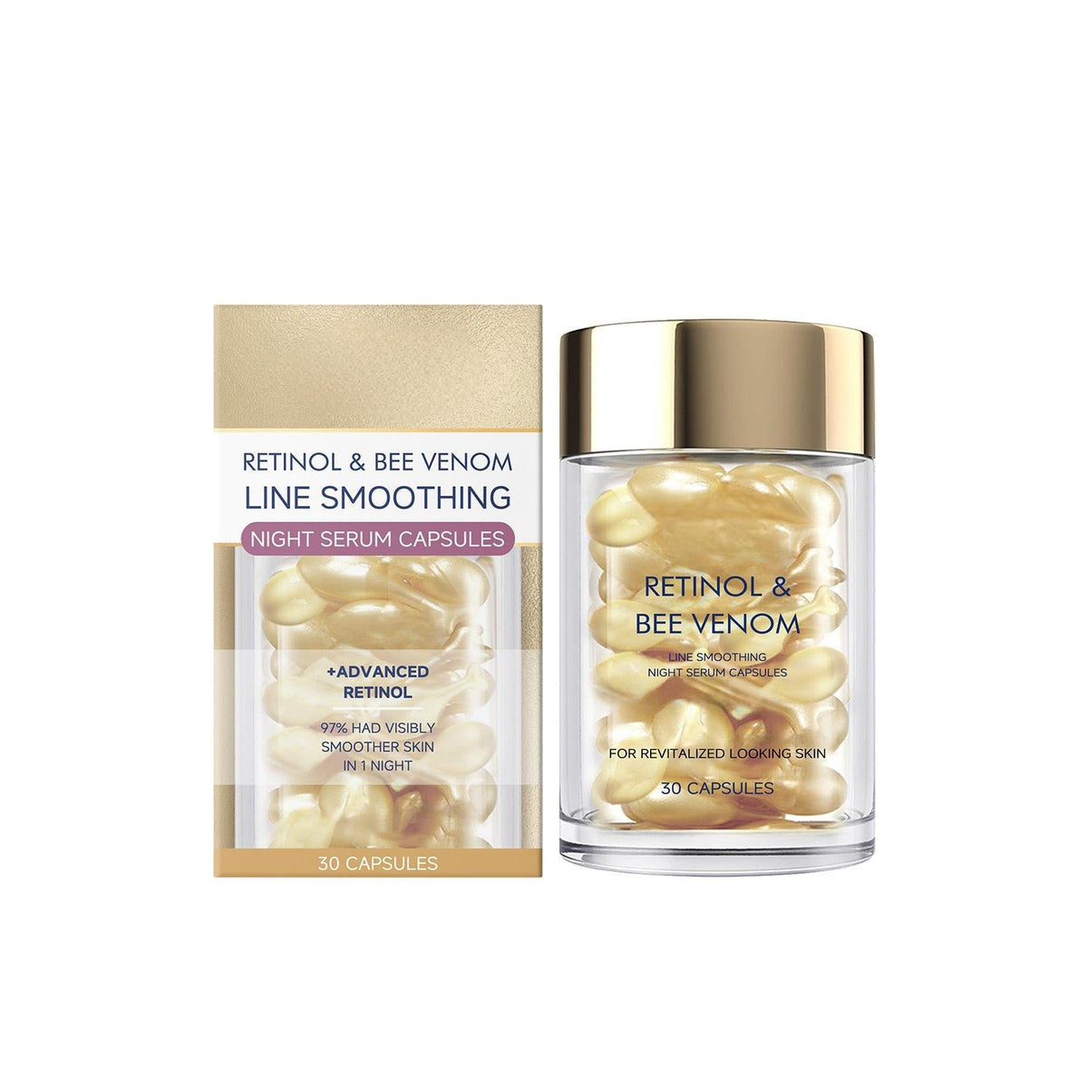 Retinol & Bee Venom Night Serum Capsules