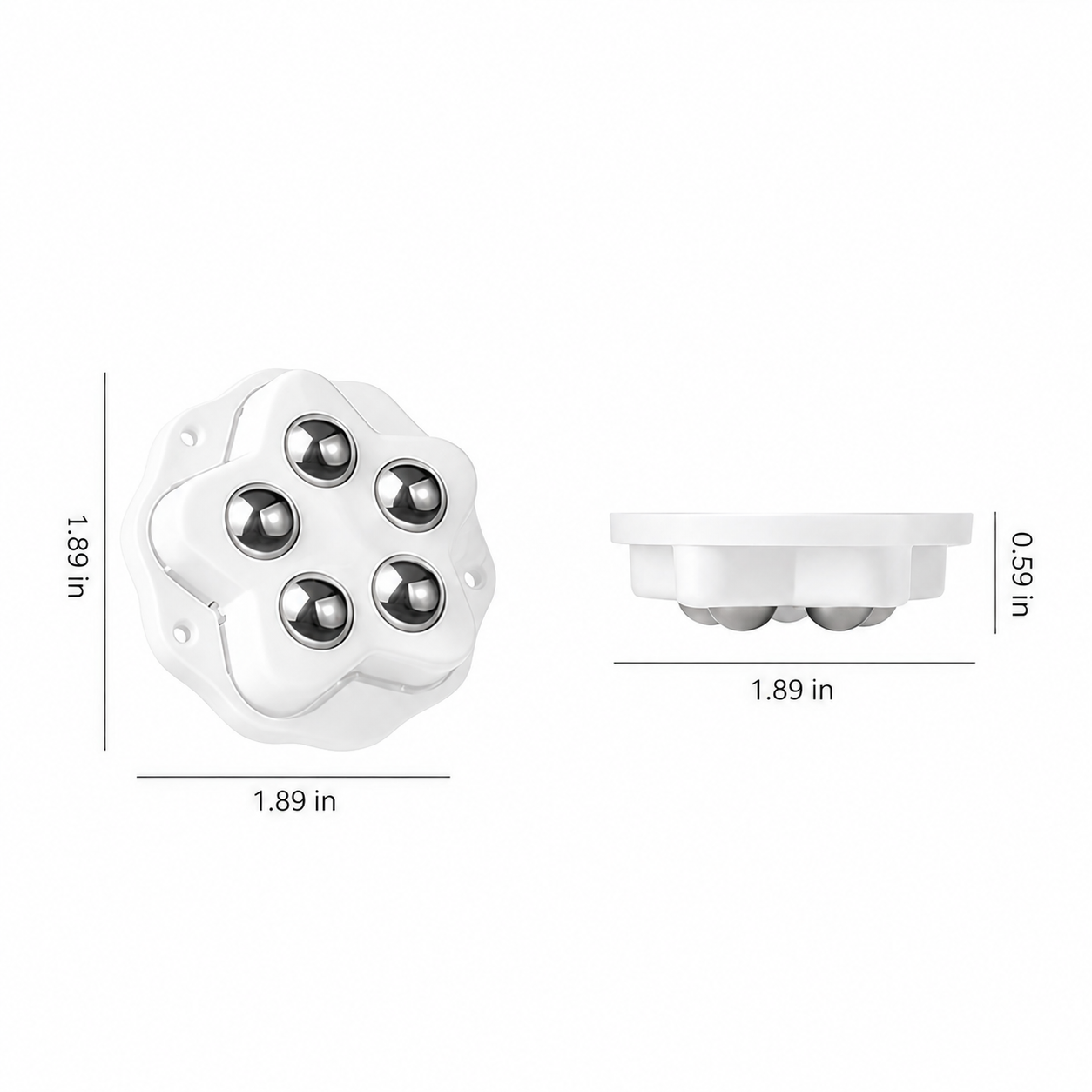 8 Counts Self Adhesive Mini Caster Wheels, 360 Degree Rotation,durable,Strong Load Low Noise Self Caster Wheels