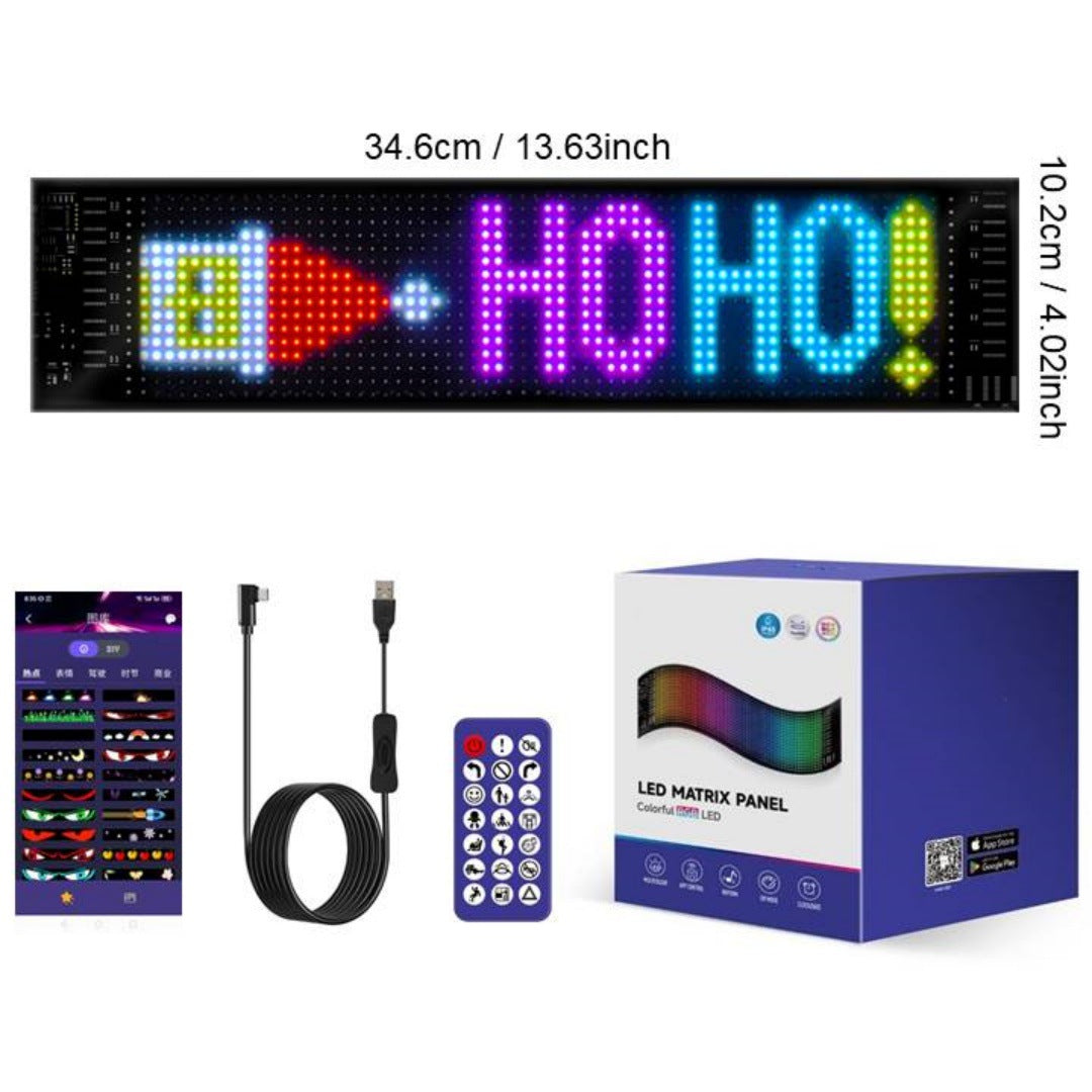 ๐ Smart LED Pixel Car Display โ Custom Text, Colors & Animations