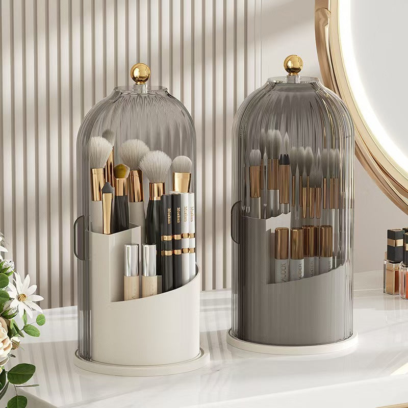Elegant ToothBrush Holder with Transparent Door Lid
