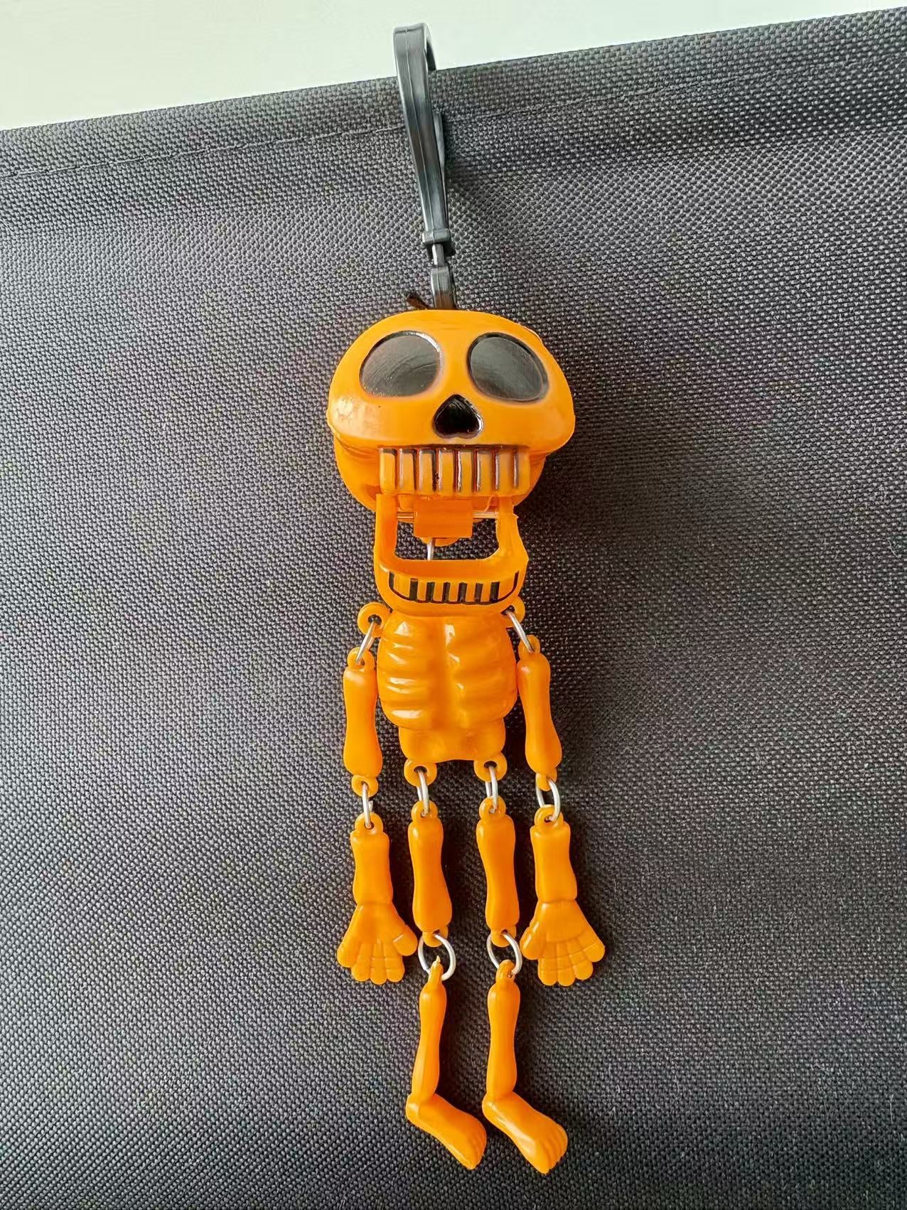 💀✨Pull-String Skeleton Keychain | Viral Funny Skull Keychain