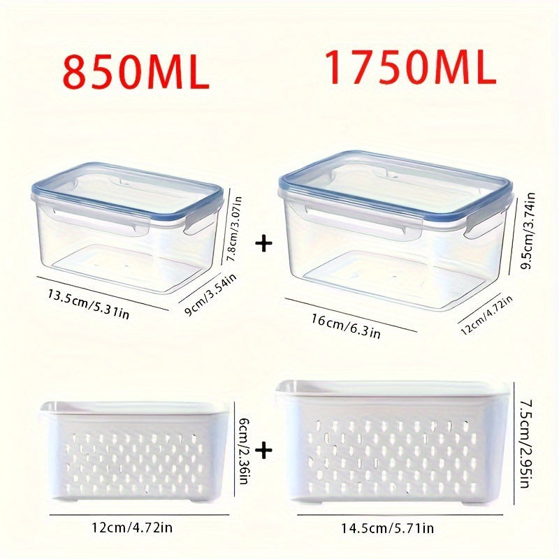 🍓 Refrigerator Food Storage Containers – Keep Fruits Fresh