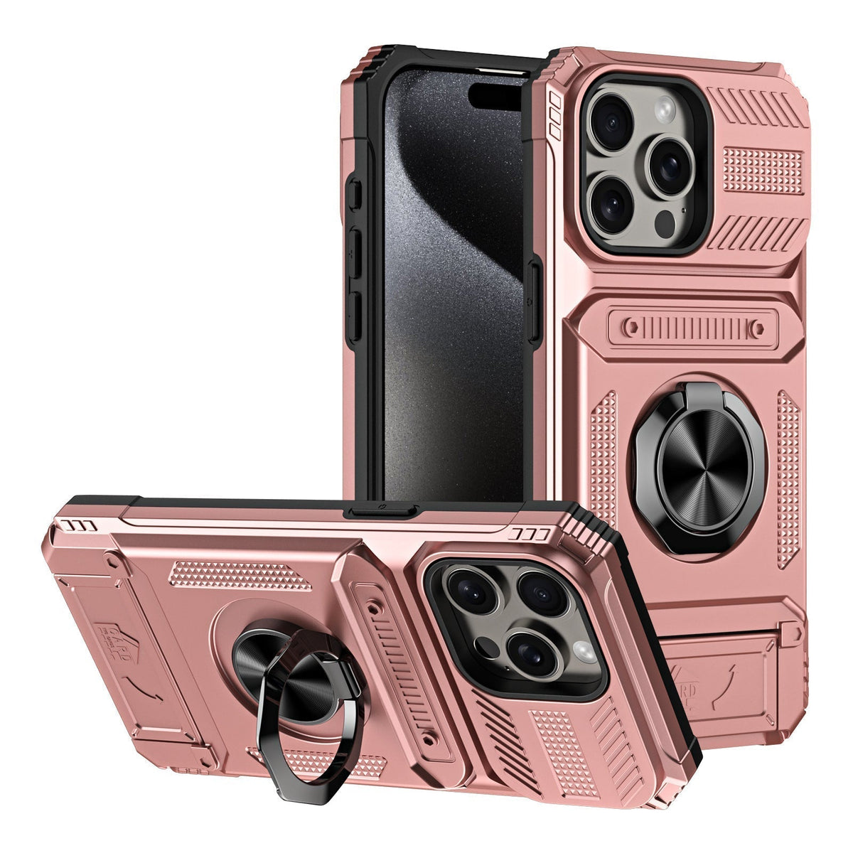🛡️ Heavy Duty Magnetic Armor Case With Hidden Kickstand And Wallet