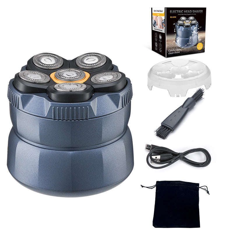 🪒 6-Blade Electric Head Shaver for Men with LED Display ✨