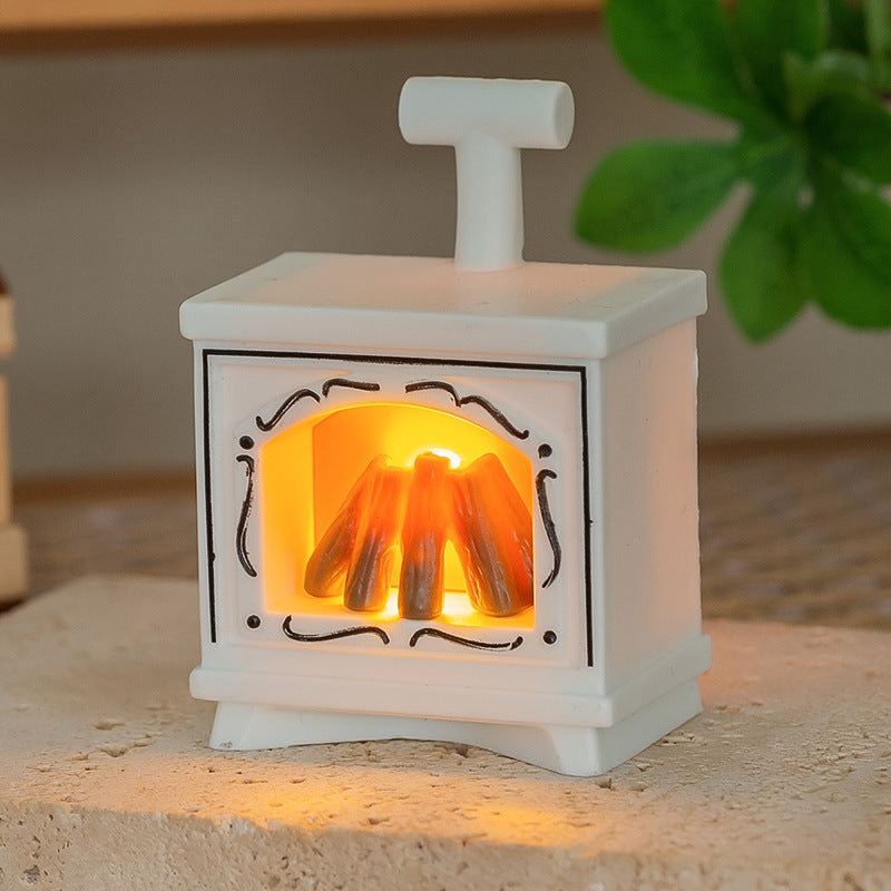 Miniature Dollhouse Fireplace Lamp