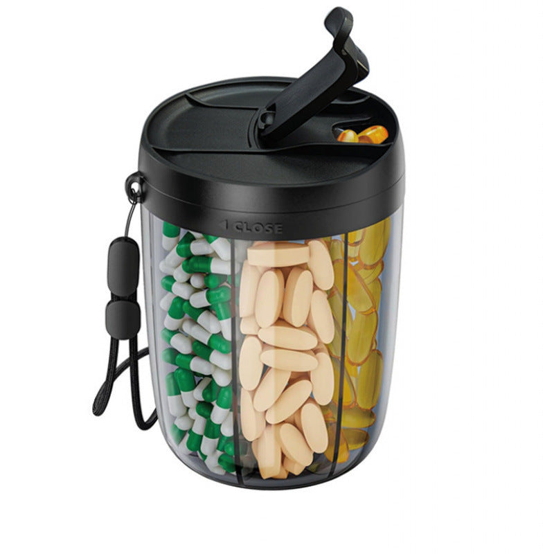 🔥Pill Dispenser Bottle with 6 Compartments | Never Miss a Dose Again! 💊⏰