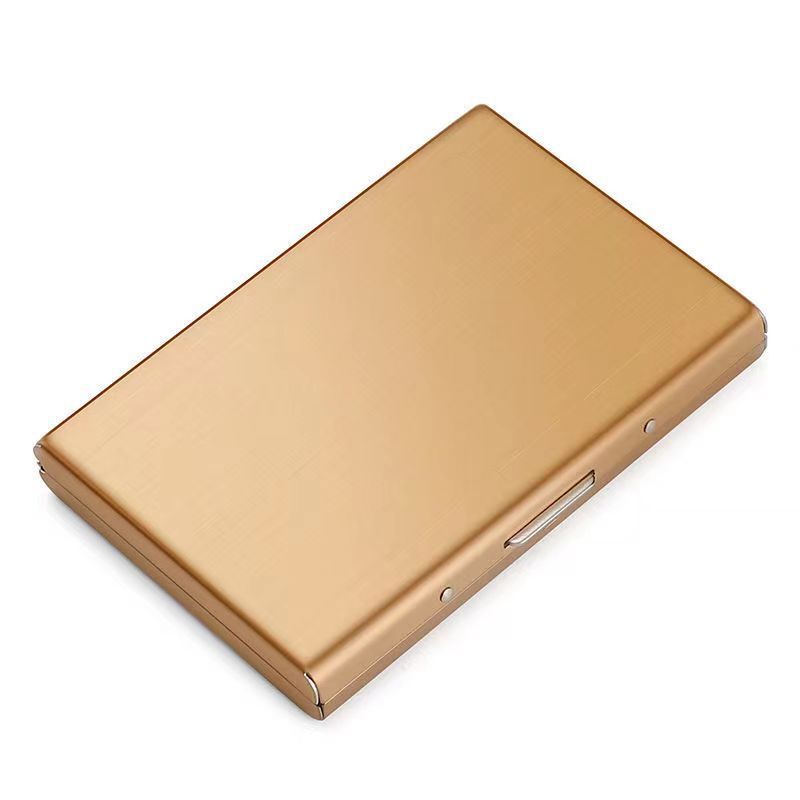 ๐ผ BUSINESS FAVORITE | Premium Metal Card Holder โ Slim RFID Wallet with Matte Black Finish