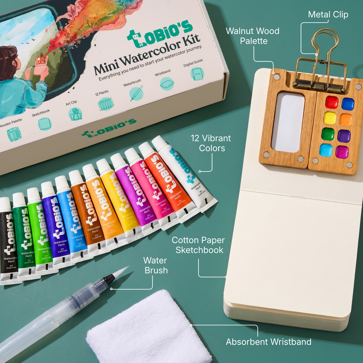 🎁Last Day Promo 49% OFF - 🎨Portable Watercolor Kit