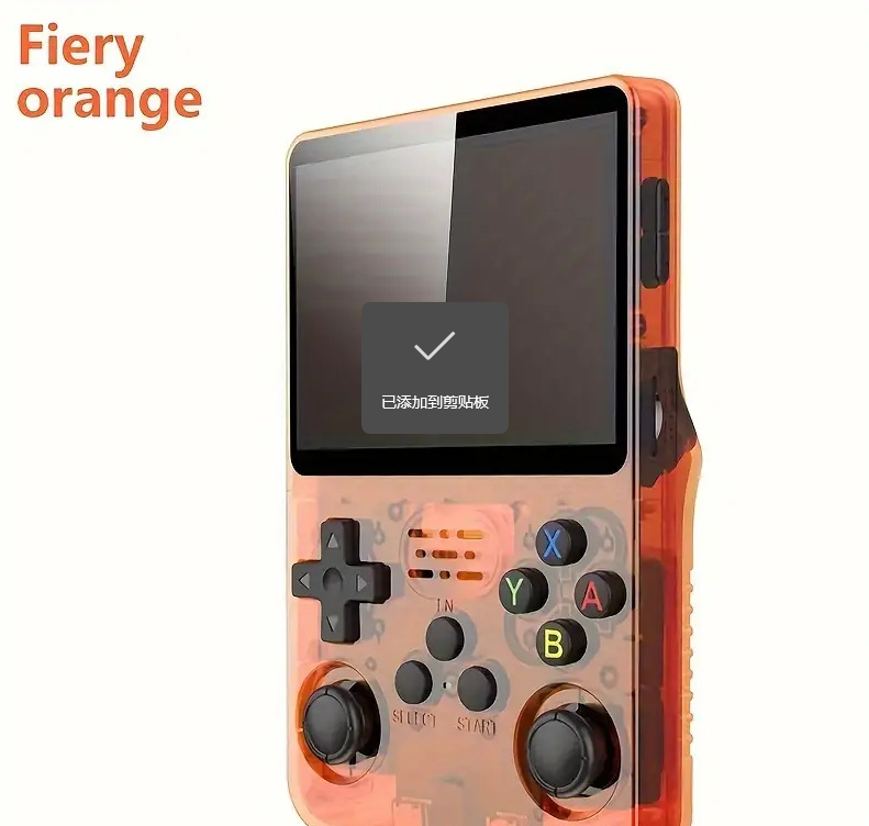 R36S Retro Handheld Game Console – 3.5" IPS Screen, Linux System, 3000mAh Battery, Preloaded Games