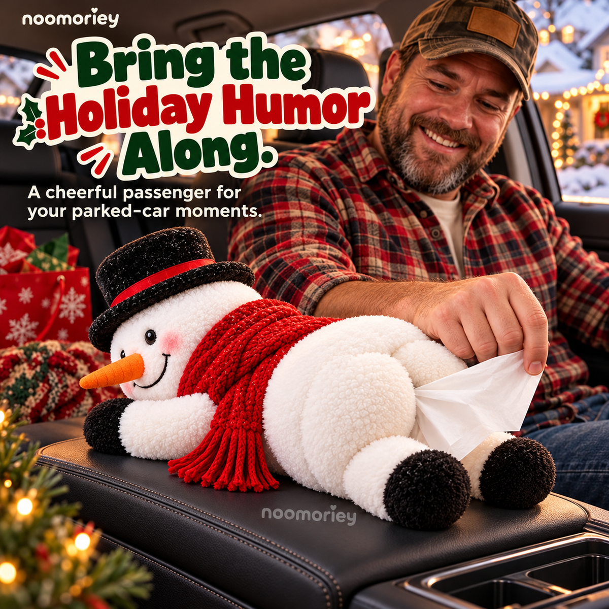 🤣☃️Funny Christmas Snowman Tissue Holder✨