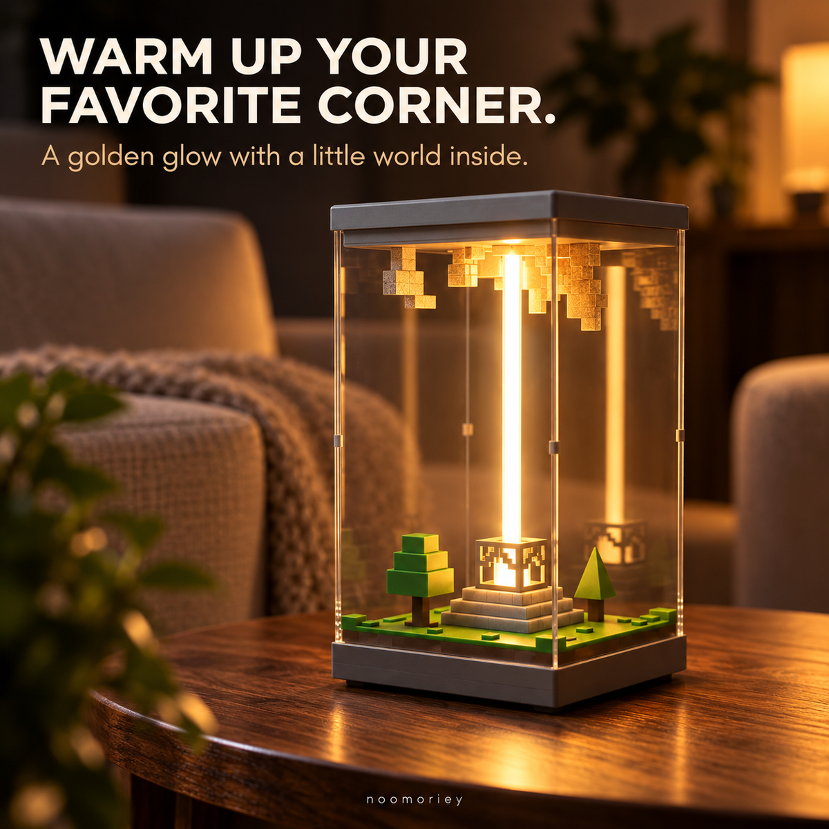 ✨ Miniature World RGB Lamp – Rechargeable Mood Light with Timer 🌈