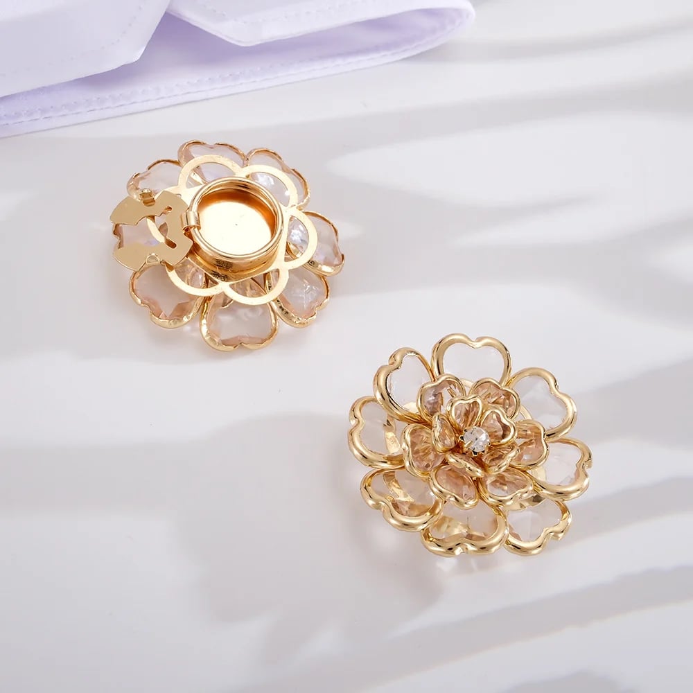 ๐๐ธ Flower Button Covers โ Instant No-Sew Shirt & Blouse Upgrade