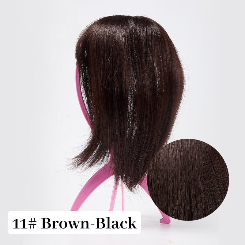 💥Superior Quality-Natural Hair Toppers With Bangs For Women