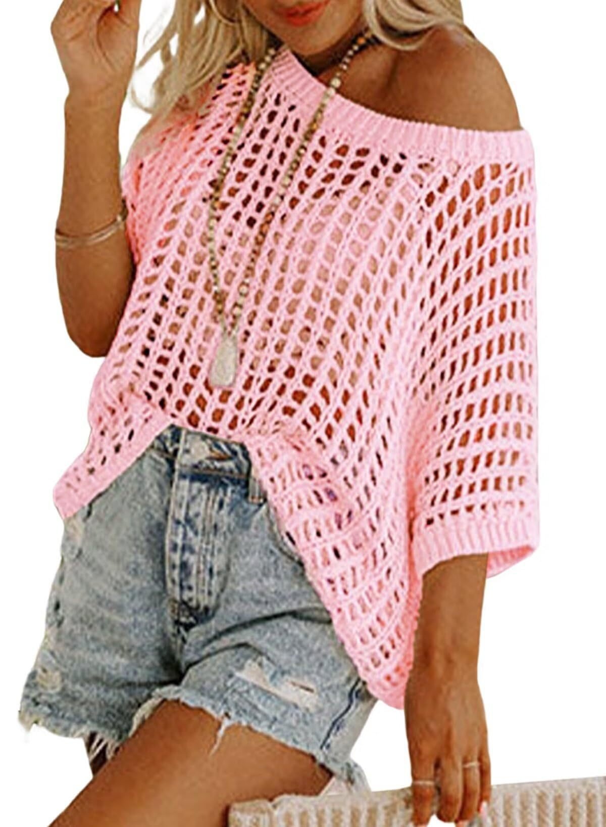 👗🏖️FREE SHIPPING✨ Chic Hollow Knit Beach Cover-Up
