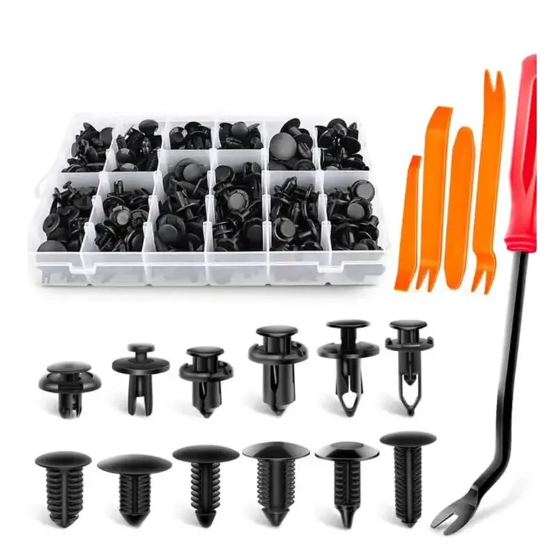925-Pack Heavy-Duty Sel-Locking Nylon Push Rivets