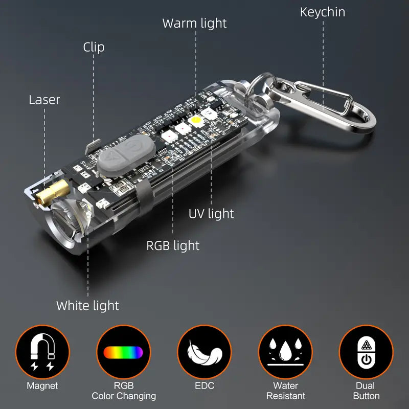Magnetic Keychain Flashlight