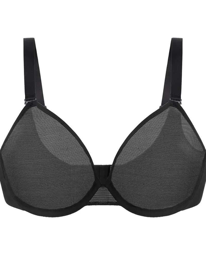 Seraphina Air Light Plus Size Mesh Underwire Bra