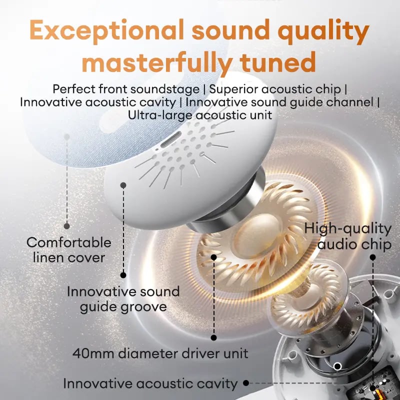 HYUNDAI S1 Ultra-Thin Bluetooth Pillow Speaker with Bluetooth 6.0