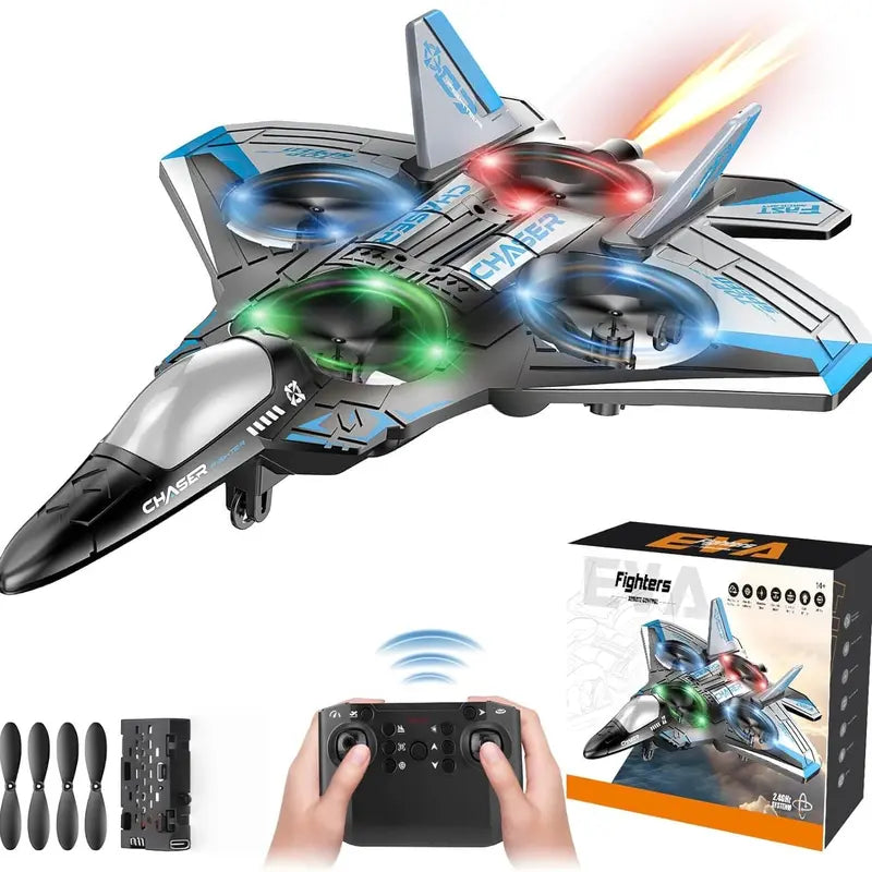 Colorful LED Stunt Fighter Jet Drone