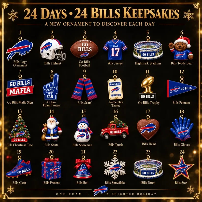 🦬🎁 24 Days of Buffalo Bills Christmas – The Ultimate Fan Countdown