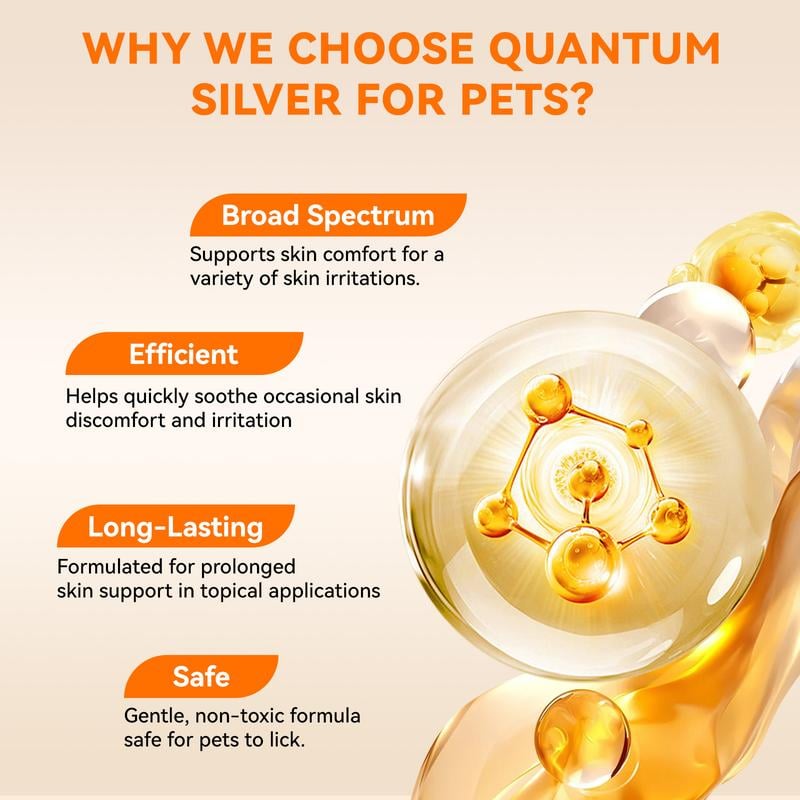 止痒喷雾——兽医推荐的舒缓皮肤量子银喷雾,适用于犬猫