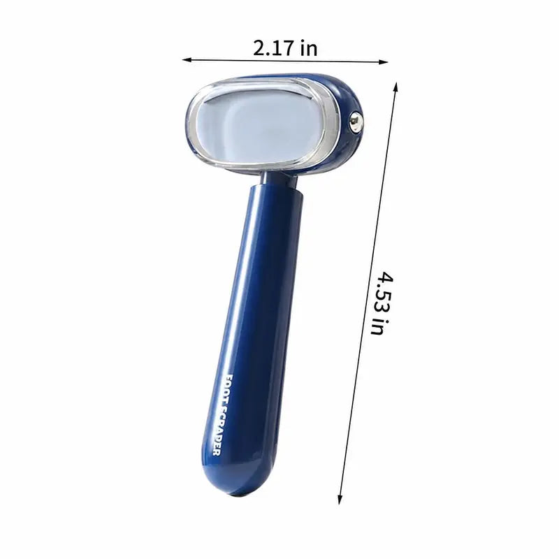 Dual‑Sided Foot Callus Remover, Replaceable Stainless Steel Blade Foot Scraper