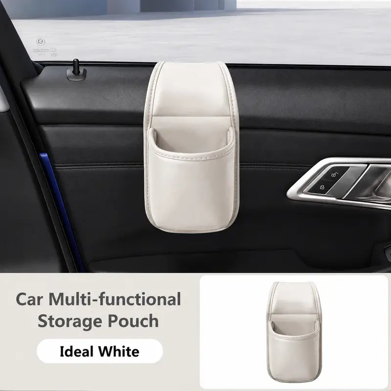 ๐ Multifunctional Car Leather Storage Pocket | Say Goodbye to Clutter! โจ