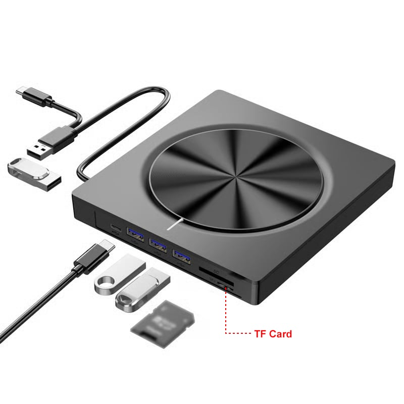 📢🔥This Week's Special Price $34.99 🔥USB 3.0/SD/TF/DVD/CD/VCD/Type-C Player Portable Burner Support Blu-Rays