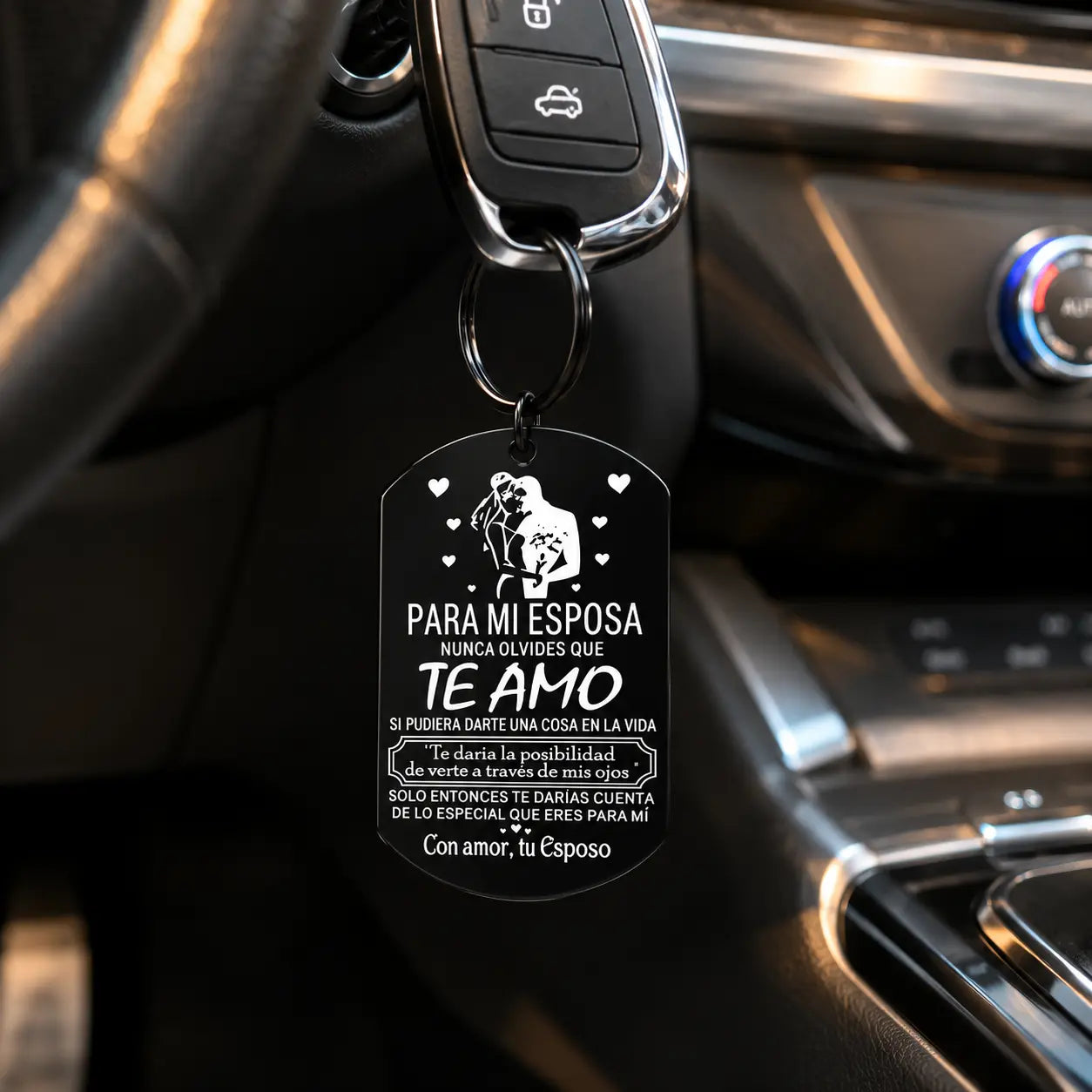 Forever Love Keychain for Wife – Romantic Stainless Steel Gift from Husband | Buy 1 Get 1 Free