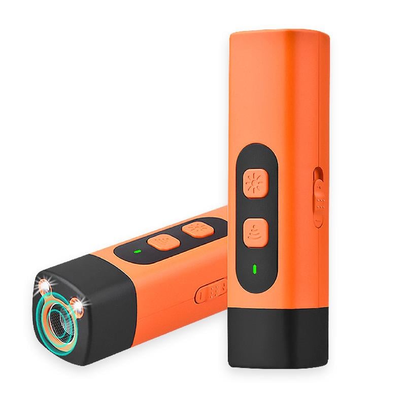 (🎁最后一天 49% 折扣)🐶🔇专业声波发射器狗狗训练工具,带 LED 手电筒的狗狗止吠器