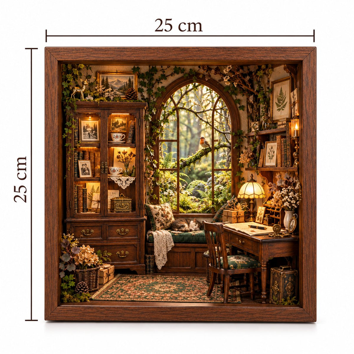 The Woodland Memory House™ 3D Handmade Heritage Shadow Box