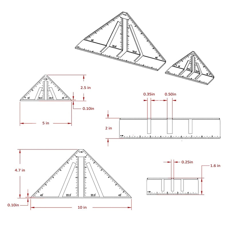 Professional Heavy Duty Metalworking Miter Square