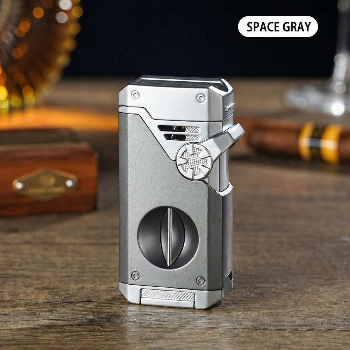 Multifunctional Quad-Flame Lighter – Windproof & Refillable Butane Lighter